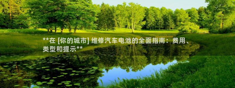 优发国际官网下载：**在 [你的城市] 维修汽车电池的全面指南：费用、
类型和提示**